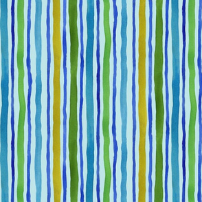 Watercolor Ripples blue