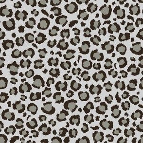 Leopard Print in Dark Grey | Leopard dots spots