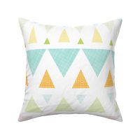 Colorful Ikat Triangles Stripes