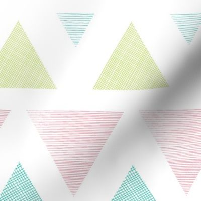 Colorful Ikat Triangles Stripes