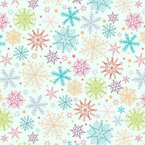 Colorful Snowflakes