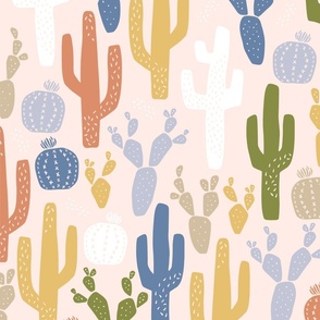 Cacti Clusters in Earth Tones