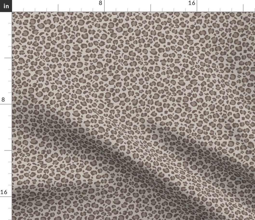 Leopard Spots Print in Warm Grey | Leopard Spots | Animal Print