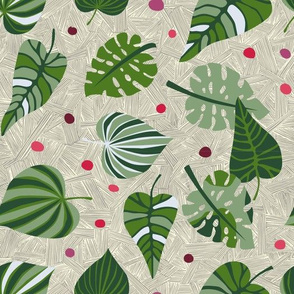 leafy paradise red dots