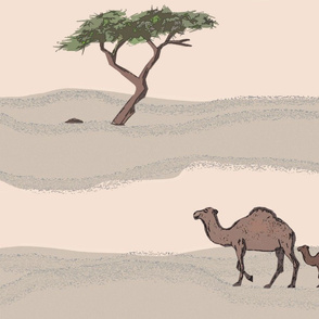 Tenere tree with camels