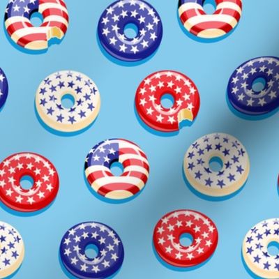 Stars and Stripes - Flag Donuts - Blue LAD19