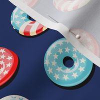 Stars and Stripes - Flag Donuts - Dark Blue LAD19