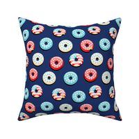 Stars and Stripes - Flag Donuts - Dark Blue LAD19