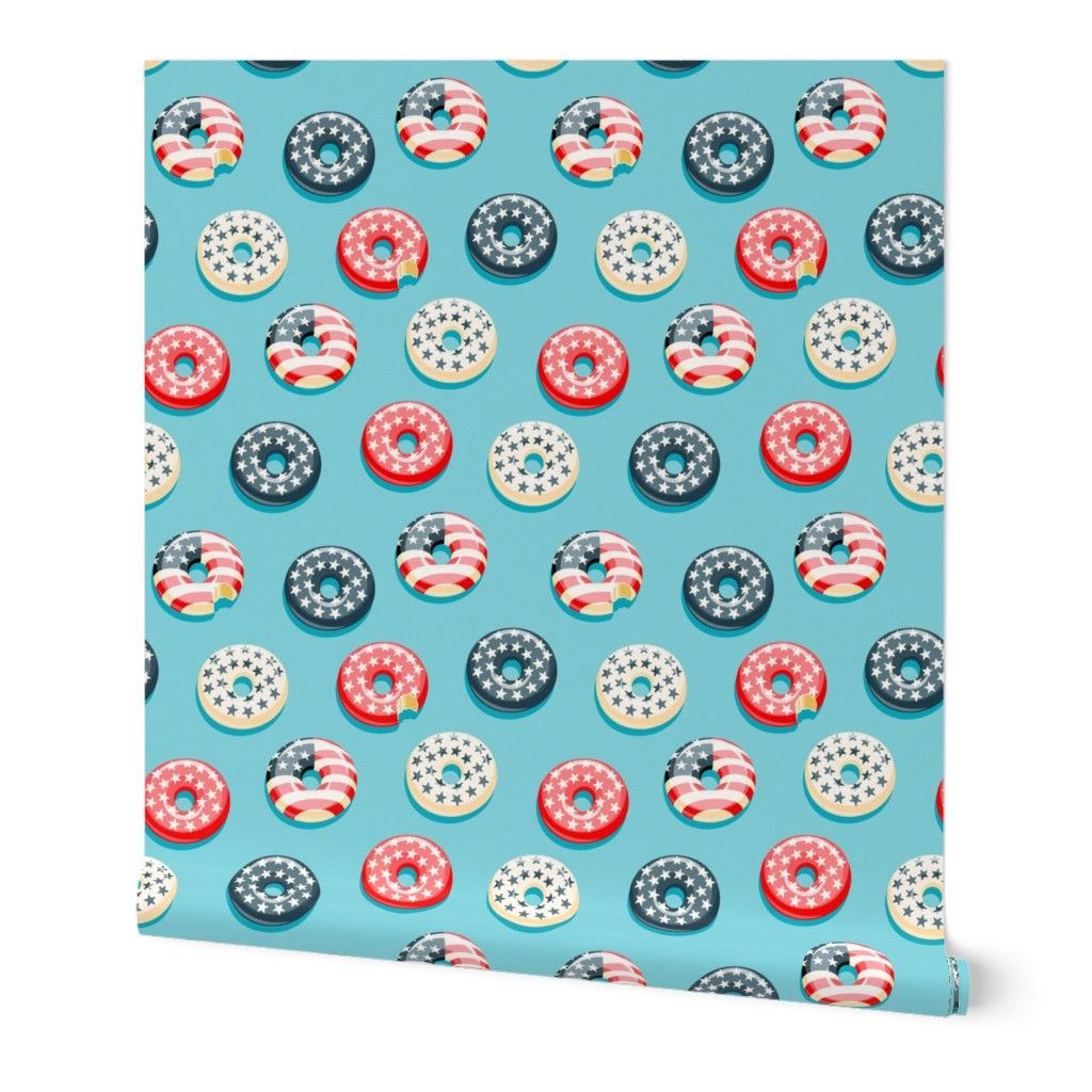 Stars and Stripes - Flag Donuts - blue 2 LAD19