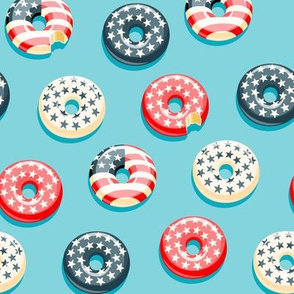 Stars and Stripes - Flag Donuts - blue 2 LAD19
