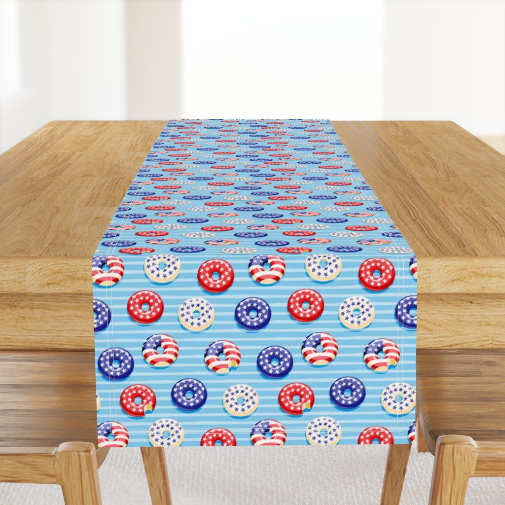 Stars and Stripes - Flag Donuts - Blue Stripes LAD19
