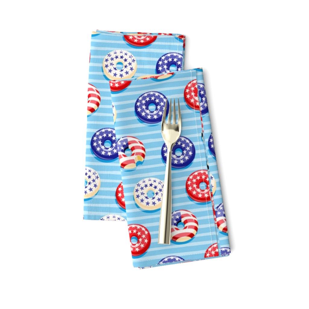 Stars and Stripes - Flag Donuts - Blue Stripes LAD19