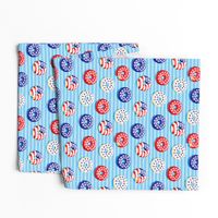 Stars and Stripes - Flag Donuts - Blue Stripes LAD19