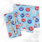 Stars and Stripes - Flag Donuts - Blue Stripes LAD19