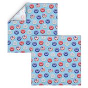 Stars and Stripes - Flag Donuts - Blue Stripes LAD19