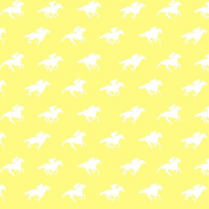 Yellow White Race Horses, Tiny