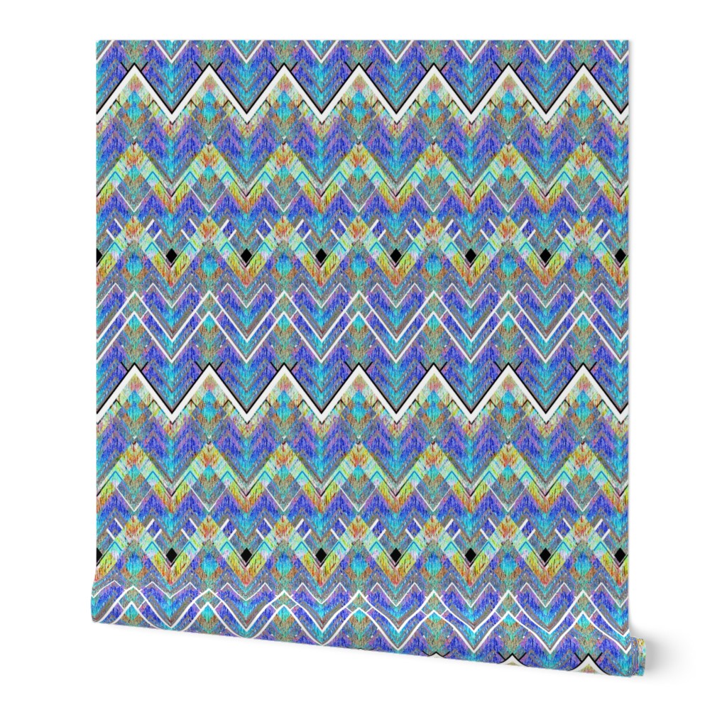 Zig Zag Flame blue