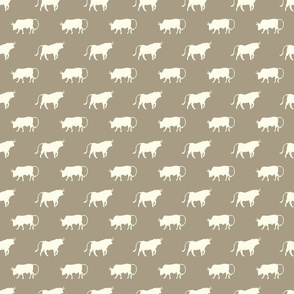 bulls on taupe