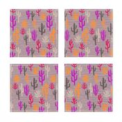 Modern cactus - purple