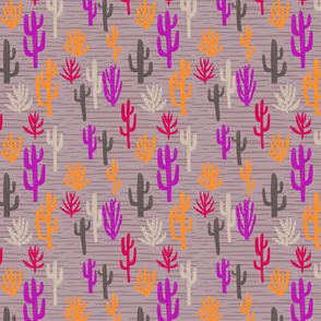 Modern cactus - purple