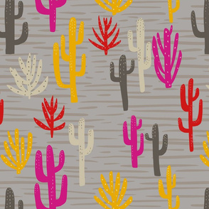 Modern cactus desert