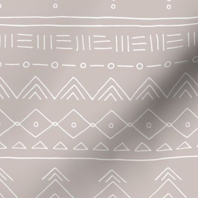 Minimal mudcloth bohemian ethnic abstract indian summer aztec design gender neutral beige