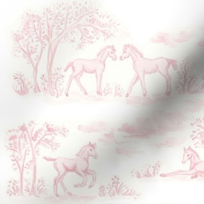 Pink Pony Toile