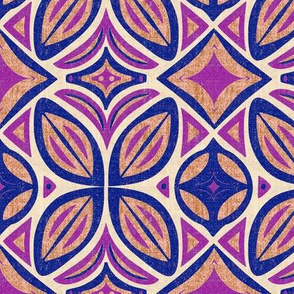 Abstract Bohemian Butterfly in Pink and Purple