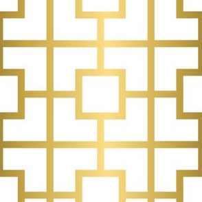 Gold Box Grid on White