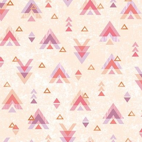 Sweet Triangles Modern Geometric: Peach, Pink, and Purple