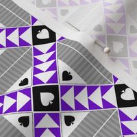  3" Wild Goose Chase Quilt Block Asexual Pride