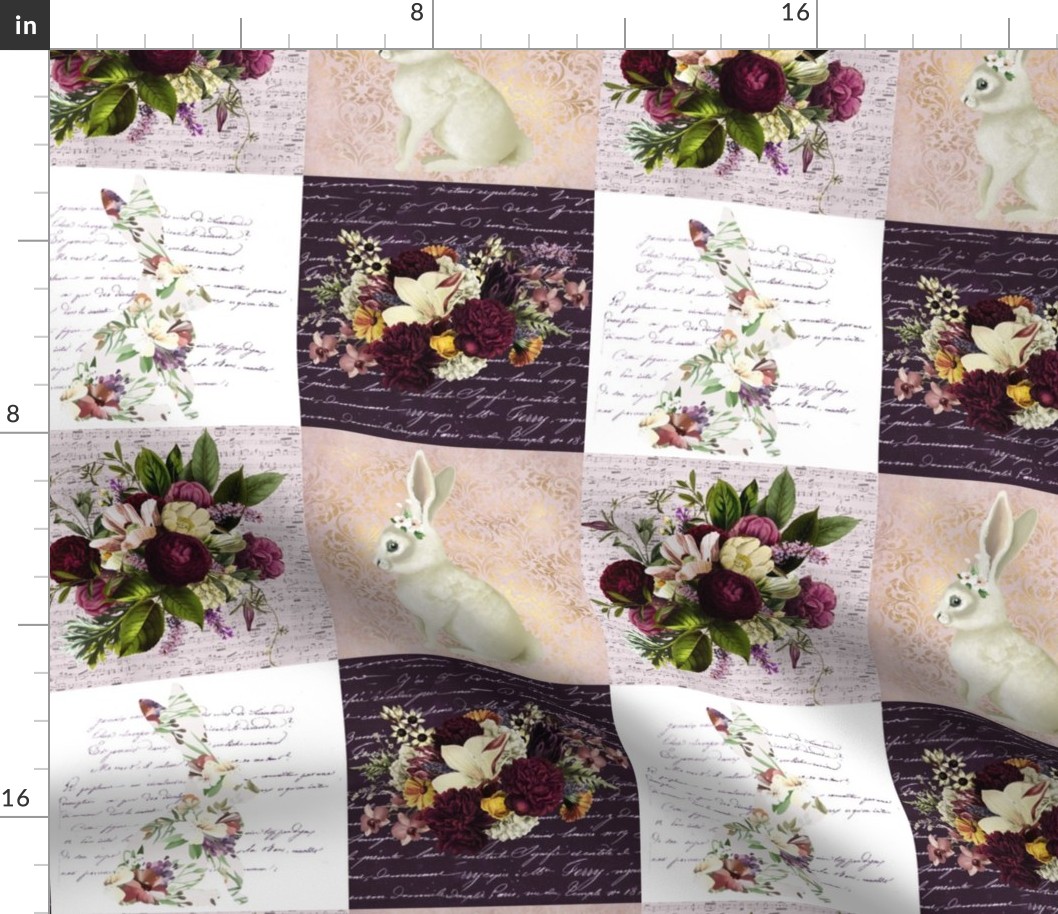 Bunny Loves Flowers Patchwork