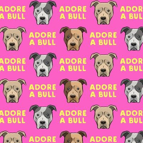ADORE A BULL - Pink & Yellow - LAD19