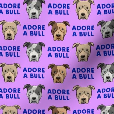 ADORE A BULL - Purple & Blue - LAD19