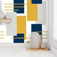 Rectangles in Blue, Gray and Yellow