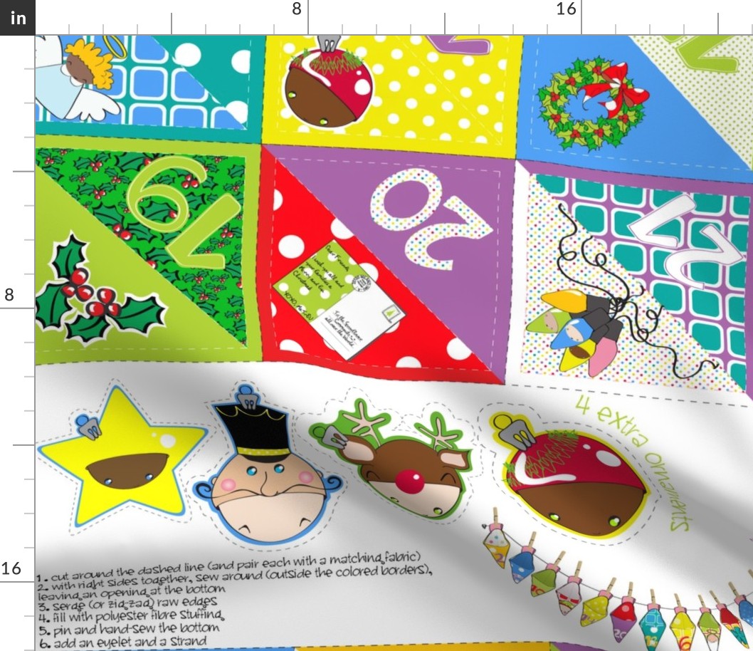 Advent Carnival Calendar kit (with 24 double-faced cones + bonus) - pls zoom