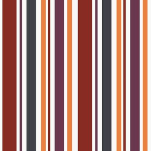 Mod Geo - Asymetrical Stripe (Sunset)