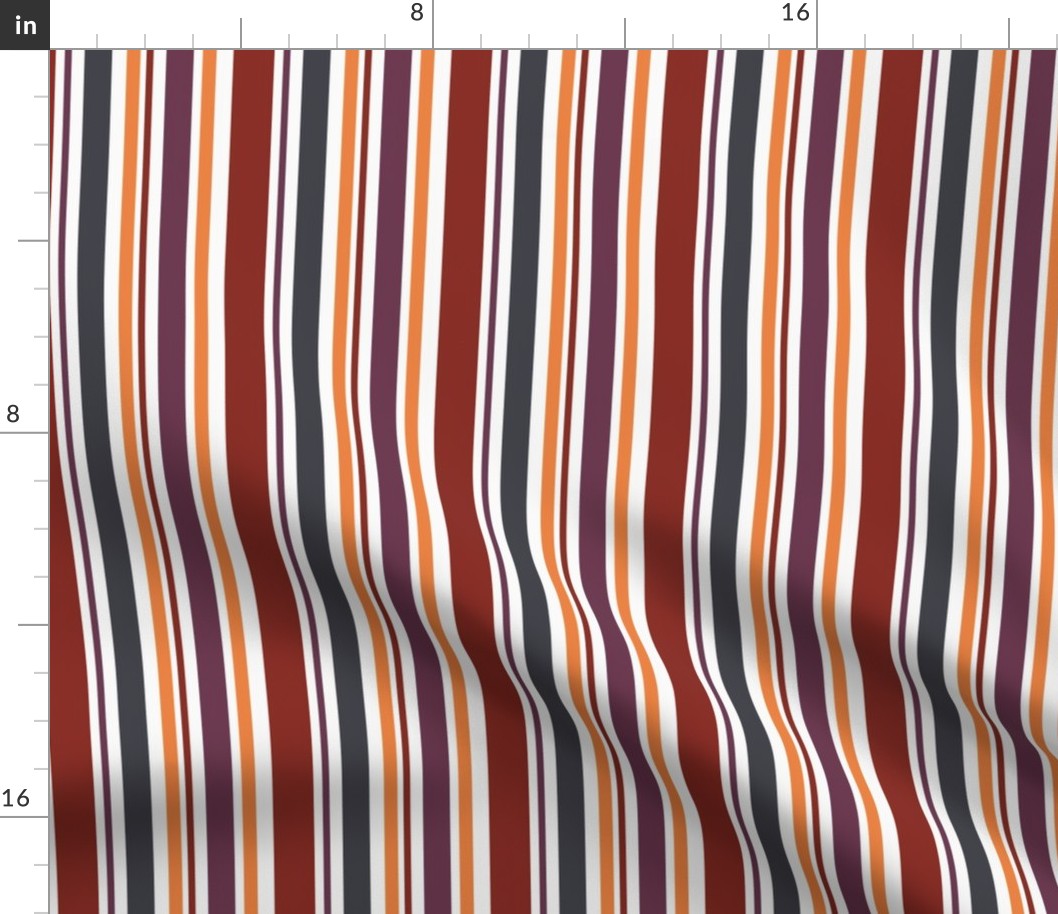 Mod Geo - Asymetrical Stripe (Sunset)