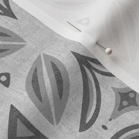 Abstract Bohemian Butterfly in Gray