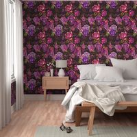 Moody floral damask