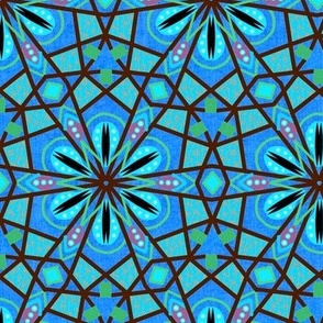 Bohemian Kaleidoscope in Blue