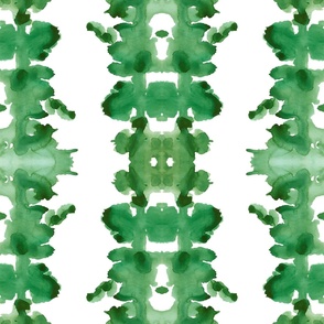 Green double inkblot