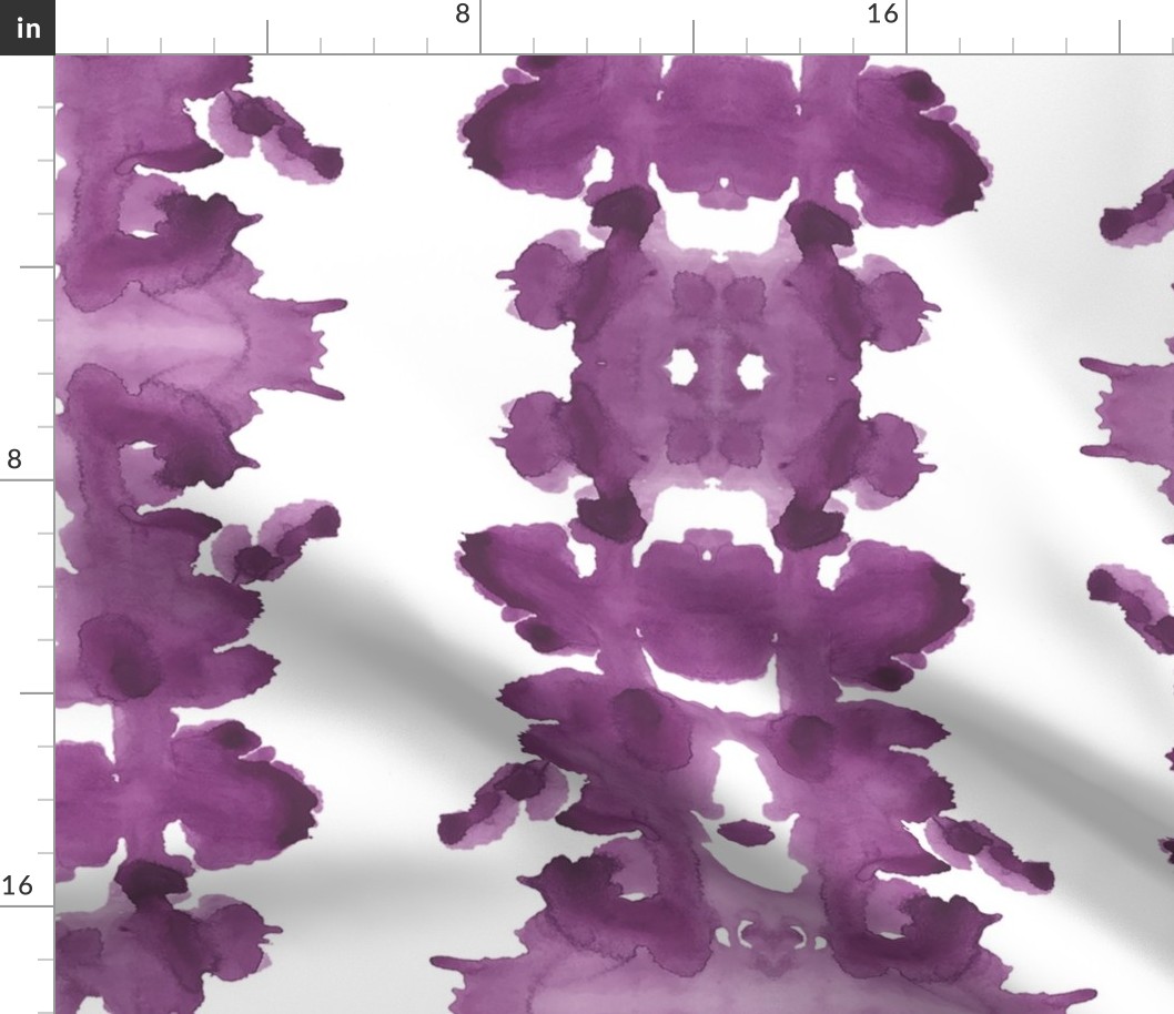 Plum double inkblot