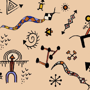 Arizona Petroglyh Symbols - Large Scale