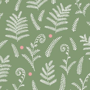 Ferns Pattern with dots light