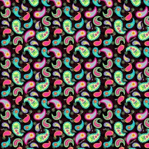 Paisley Black Tiny