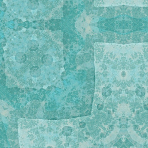 Turquoise:  Plus Squares 