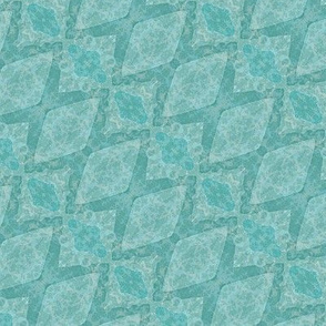 TURQUOISE: Little Diamonds on a Slant 