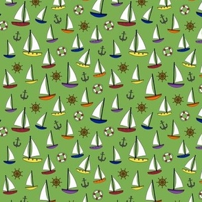 Sailing on Light Green  - small scale 