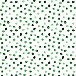 Lots of green dots || watercolor